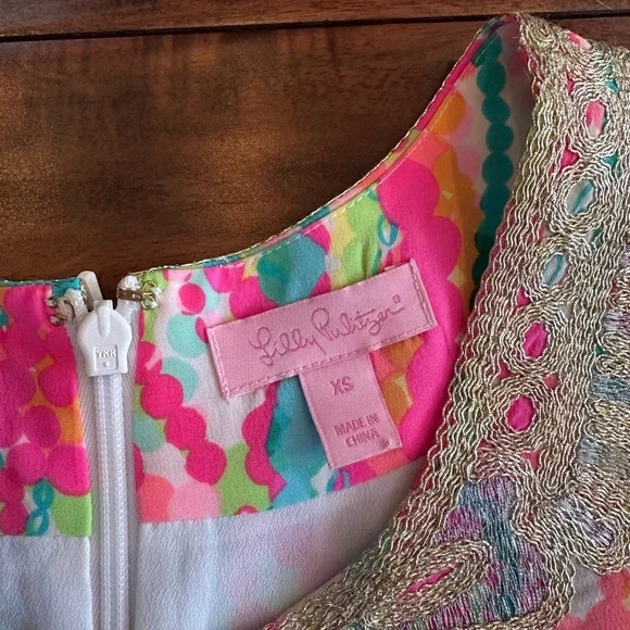 Lilly Pulitzer Cadence Silk Swing Dress size XS NWOT - Picture 4 of 4